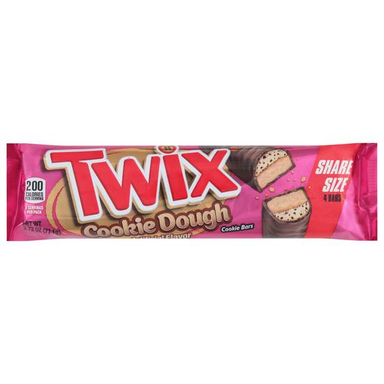 Twix Cookie Dough Cookie Bars Share Size (4 ct)