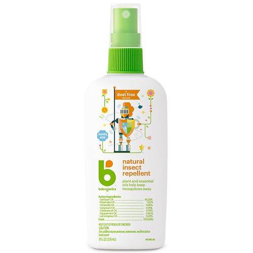 Babyganics Family Size Bug Spray Fragrance Free - 8.0 fl oz