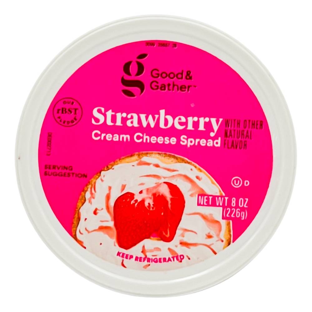 Good & Gather Cream Cheese Spread, Strawberry (8 oz)