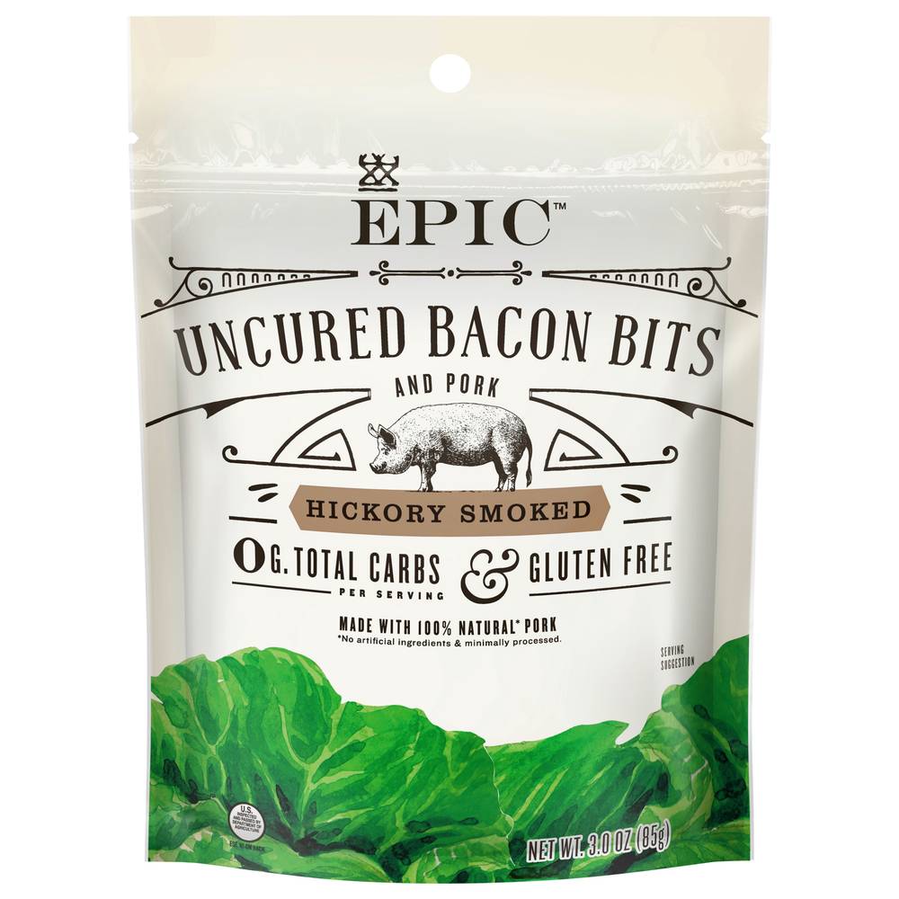 Epic Hickory Smoked Uncured Bacon Bits (3 oz)