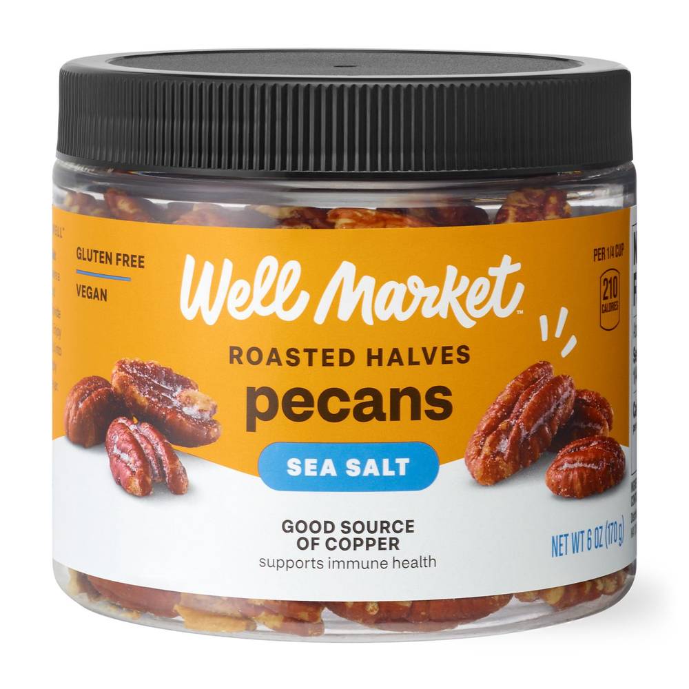 Well Market Roasted Halves Pecan (6 oz)