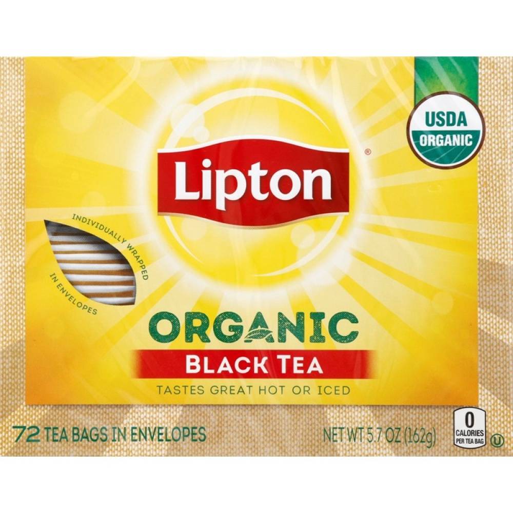 Lipton Organic Black Tea Bags (5.7 oz, 72 ct)