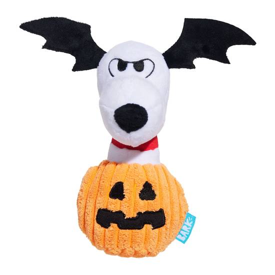 Bark Peanuts Halloween Pumpkin Batty Snoopy Dog Toy (Color: White)