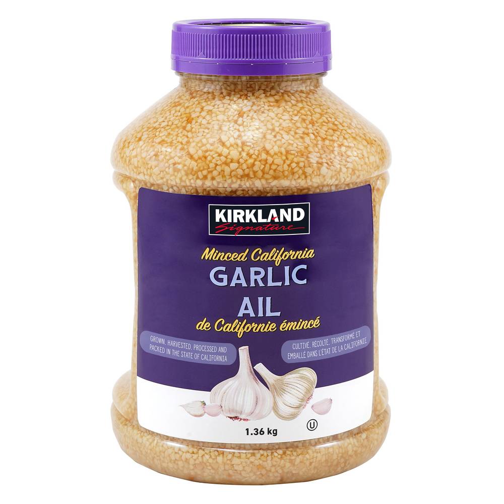 Kirkland Signature Minced California Garlic, 1.36 Kg