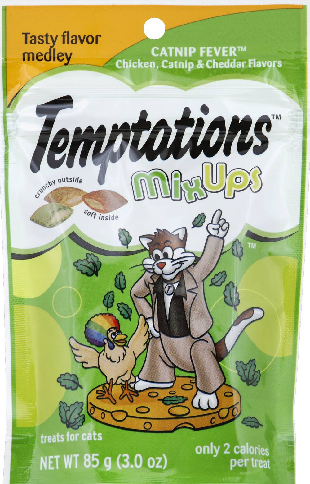 Temptations Mix Ups Chicken Catnip & Cheddar Treats For Cats (3 oz)