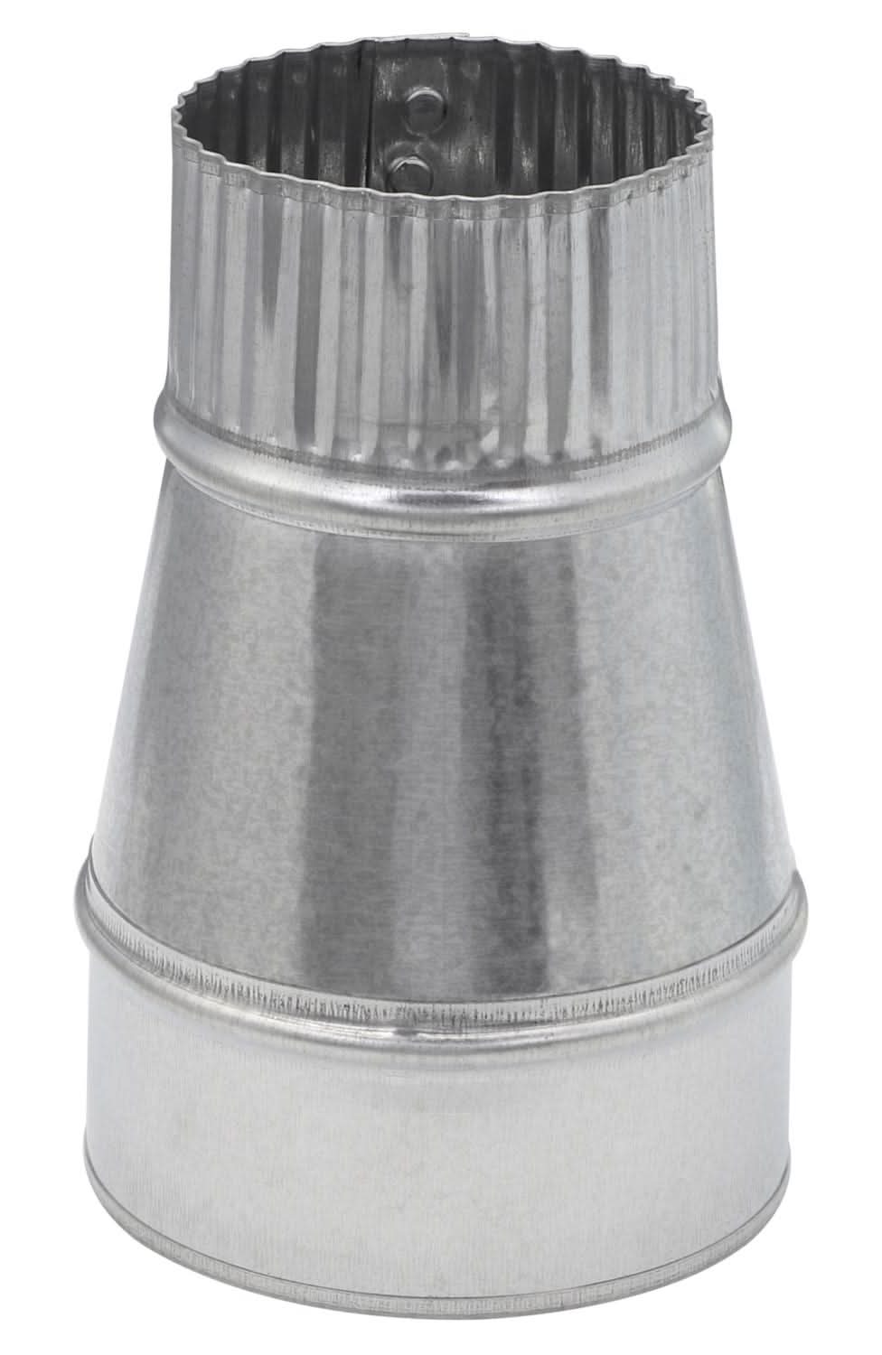 Imperial 4 In. D X 3 In. D Galvanized Steel Furnace Pipe Reducer