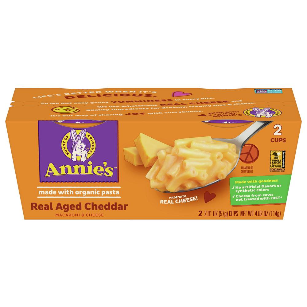 Annie's Real Aged Cheddar Mac & Cheese With Organic Pasta (4.02 oz)