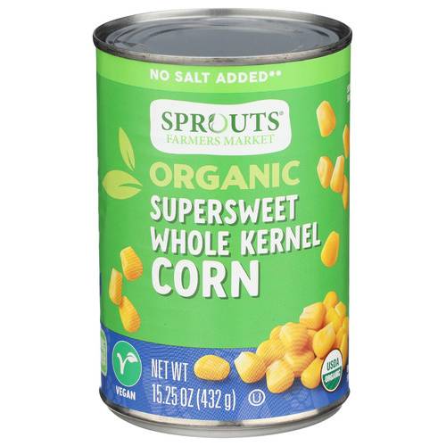 Sprouts Organic Sweet Corn No Salt Added