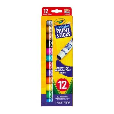 Crayola Quick Dry Paint Sticks, Assorted Colors, Washable Paint Set For Kids