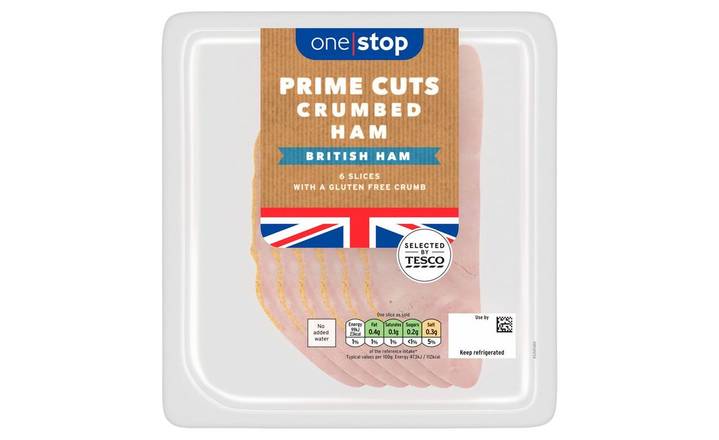 One Stop Wafer Thin Crumbed Ham 125g 6 Slices (392521)
