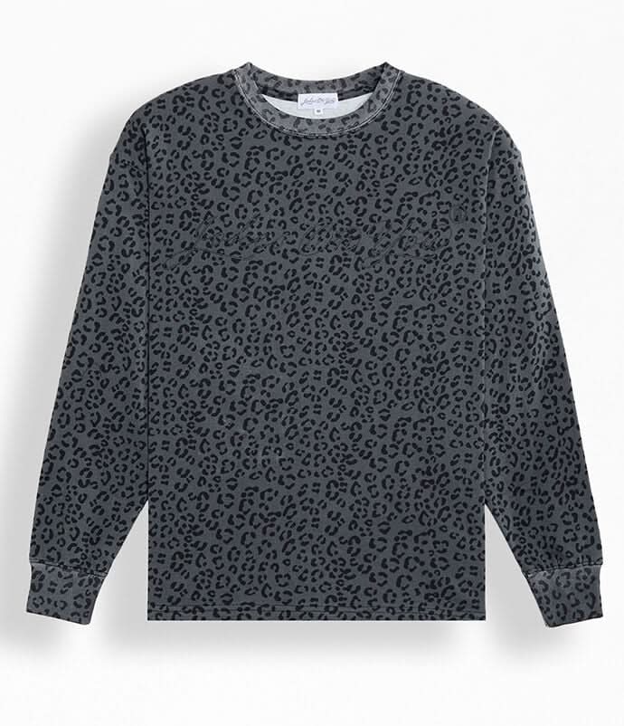 JOKES ON YOU Men's Staff Leopard Long Sleeve T-Shirt Multi M