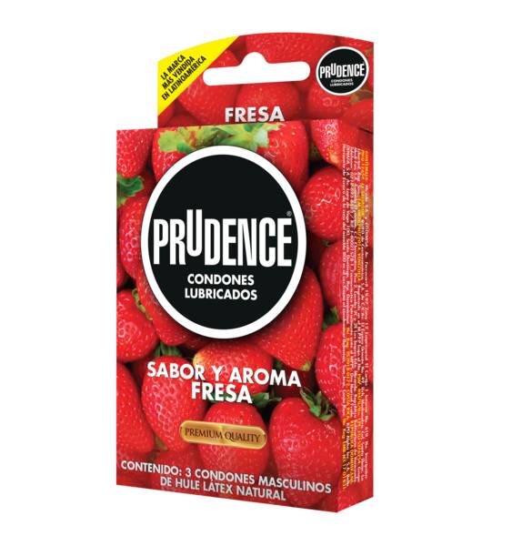 Prudence · Preservativo (3 un), fresa (3 un)