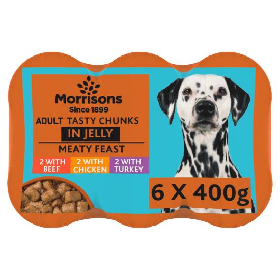 Morrisons Adult Dog Tasty Chunks in Jelly (2.4kg)