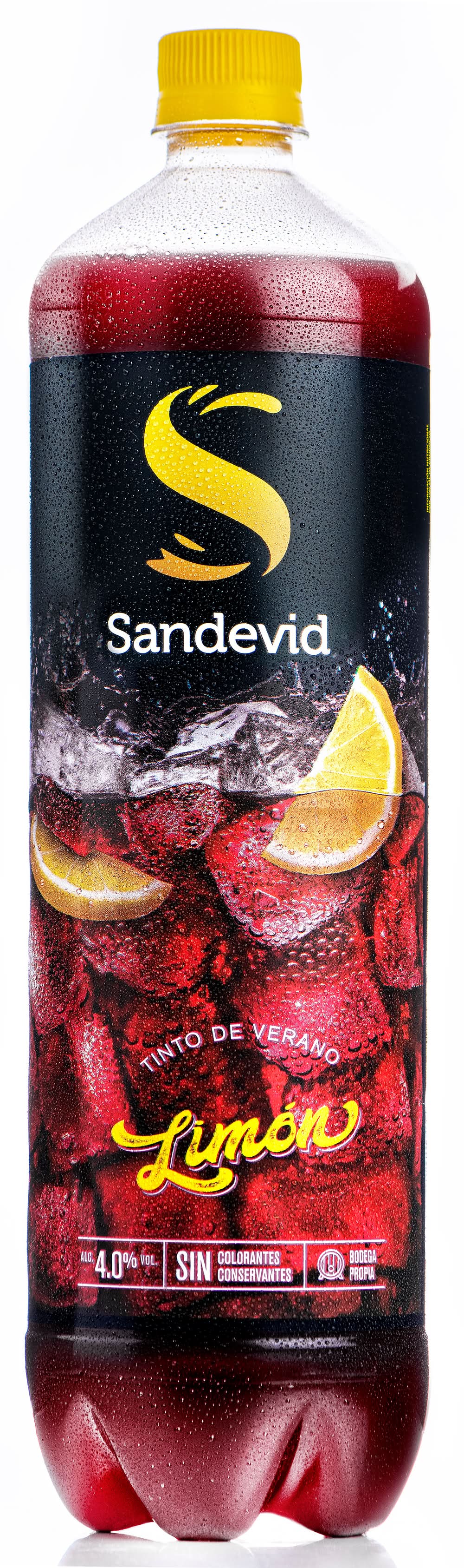 Bebida de vino tinto con zumo limón · Sandevid (2 L)