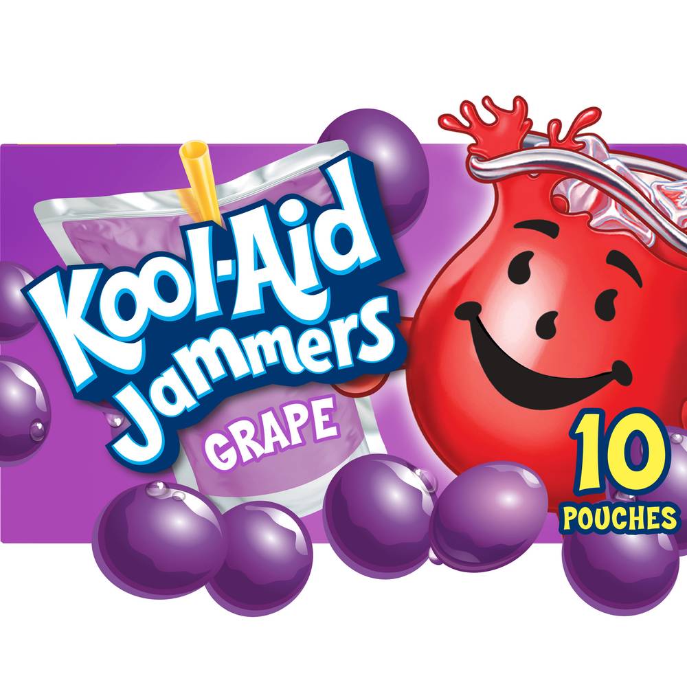 Kool-Aid Jammers Drink, Grape (10 x 6 fl oz)