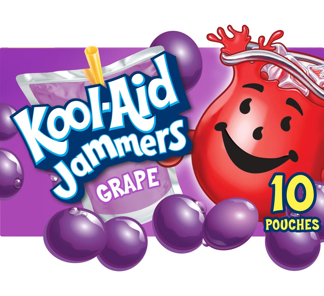 Kool-Aid Jammers Drink, Grape (10 x 6 fl oz)