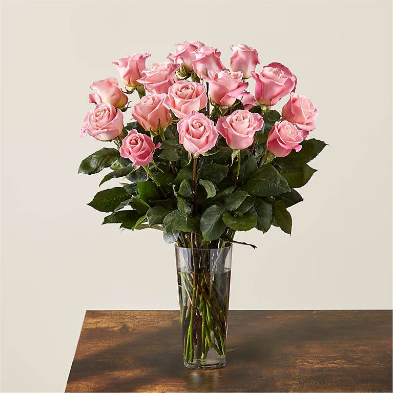 24 Long Stem Pink Roses