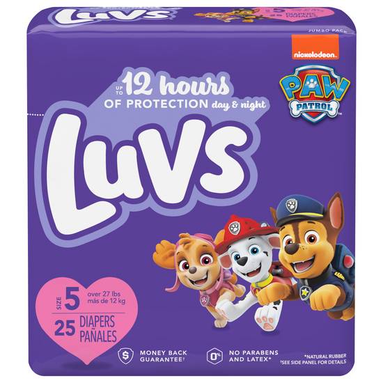 Luvs Paw Patrol Diapers Size 5 (25 ct)