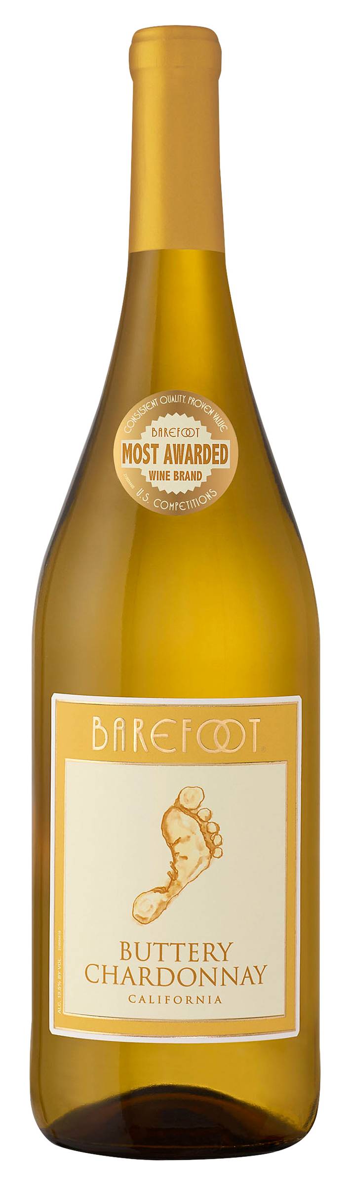 Barefoot Buttery Chardonnay White Wine (750 ml)