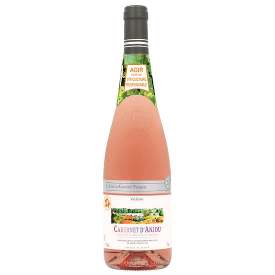 La Cave d'Augustin Florent - Vin rosé val de Loire AOP cabernet d'anjou domestique (750 ml)