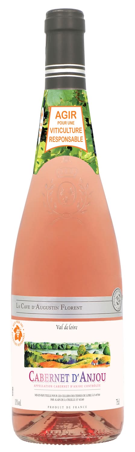 La Cave d'Augustin Florent - Vin rosé val de loire aop cabernet d'anjou domestique (750ml)