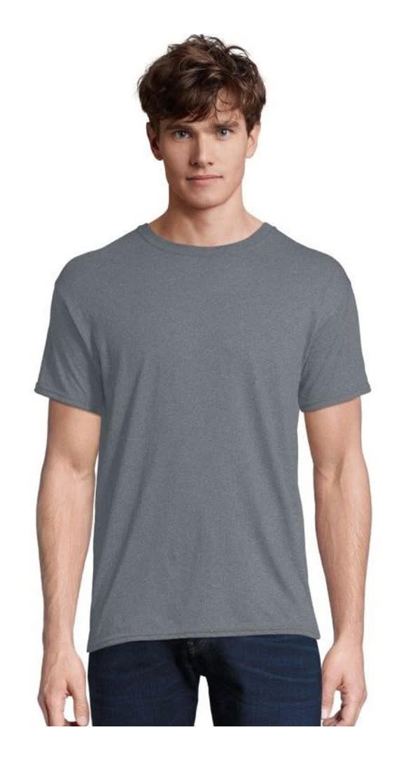 Hanes Wicking Short Sleeve Heather T-Shirt, Gray