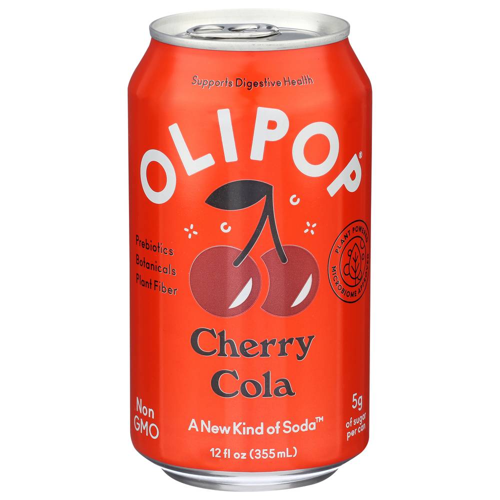 Olipop A New Kind Of Soda Cola, Cherry (12 fl oz)