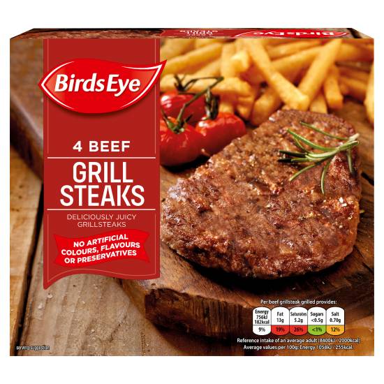 Birds Eye Beef Grill Steaks (4ct)