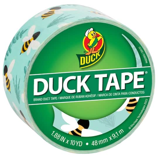 Duck Tape Blue Botanical Bees