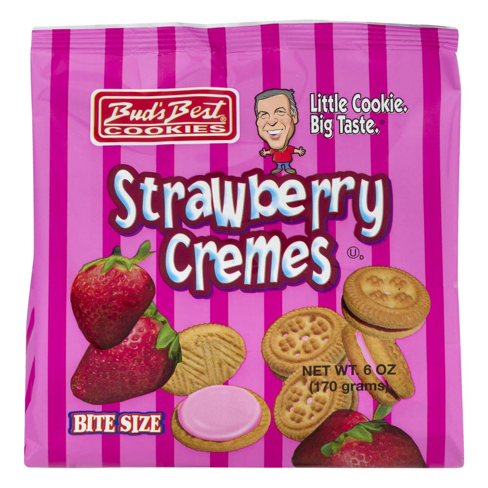 Bud's Best Cookies Bite Size Strawberry Cremes Cookies (6 oz)