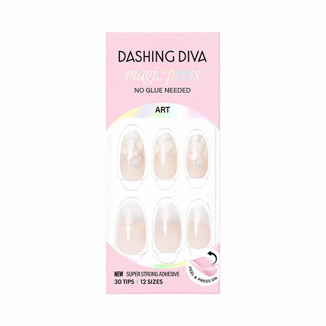 Dashing Diva/M 薄型經典美甲片-閃亮珍珠-30片