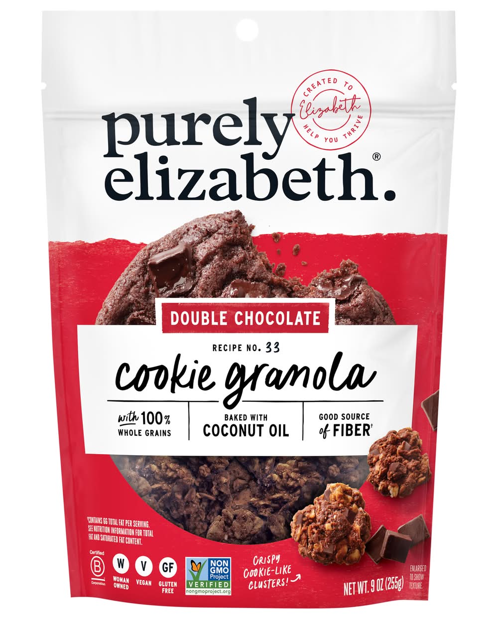 Purely Elizabeth Double Chocolate Cookie Granola (9 oz)