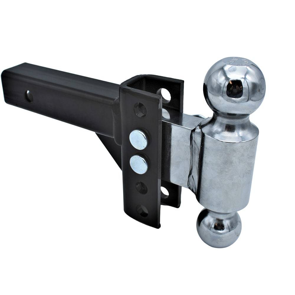 Uriah Products Class III Trailer Hitch Ball Mount with 5-in Drop or 6-in Rise - Fits 2-in Hitch Receiver - Black Finish - Includes Pins and Clips | UT623510