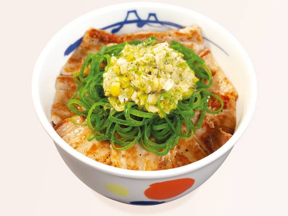 ネギ塩厚切り豚カルビ丼