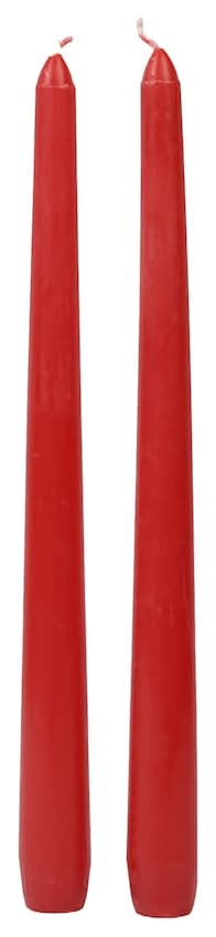 Luminessence Taper Candles, 10 in, Red (2 ct)