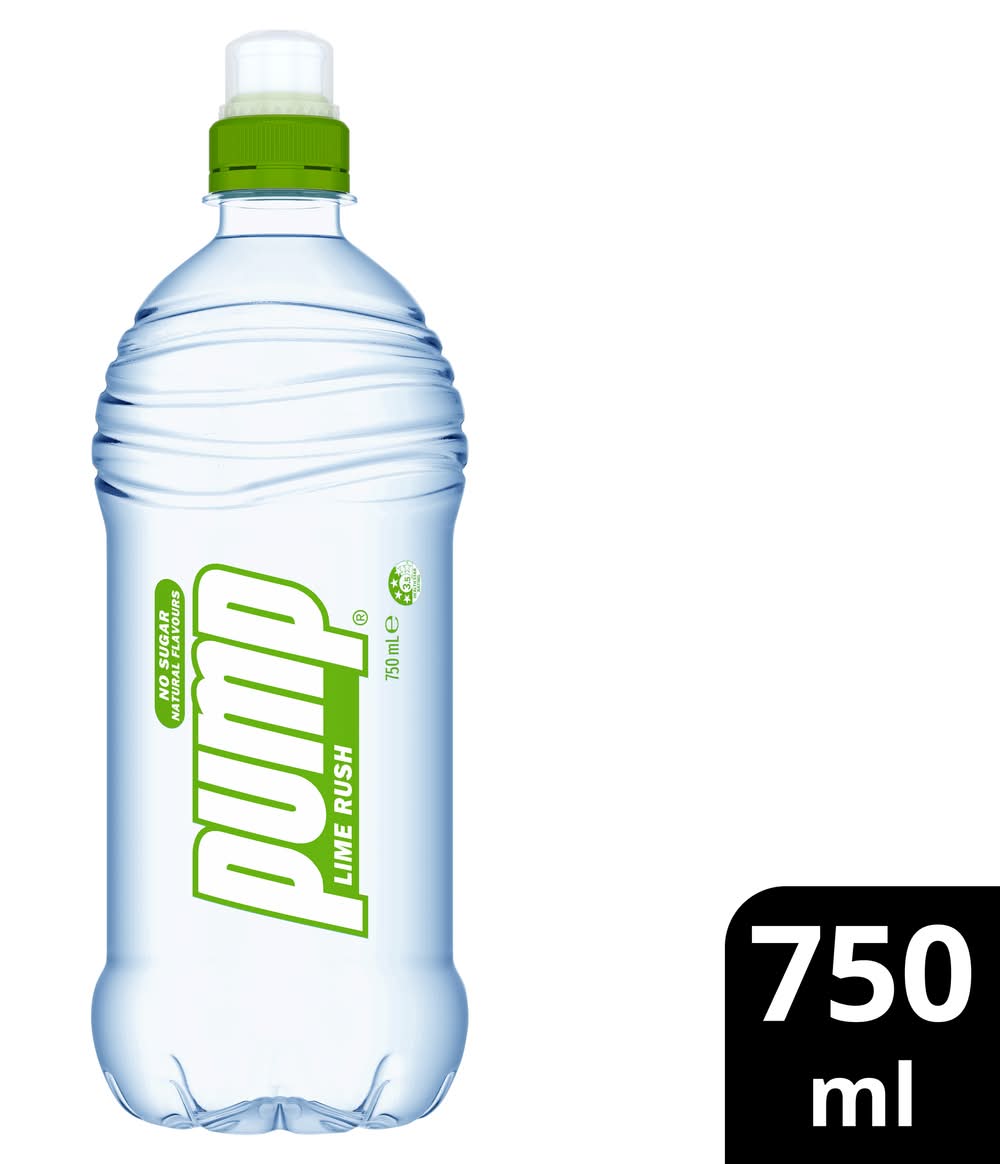 Pump Flavoured Water, Lime Rush (750mL)