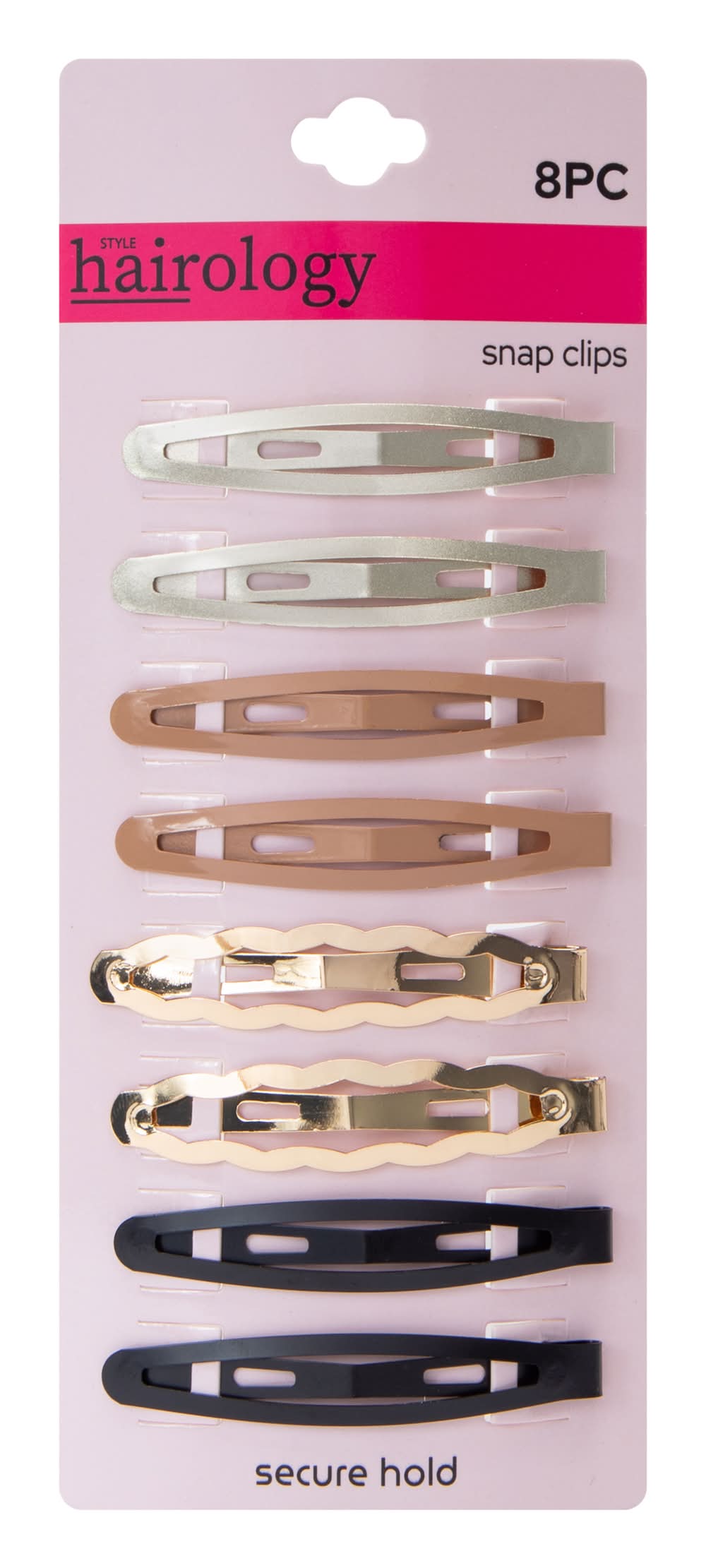 Mixed Color Snap Clips 8-Pack