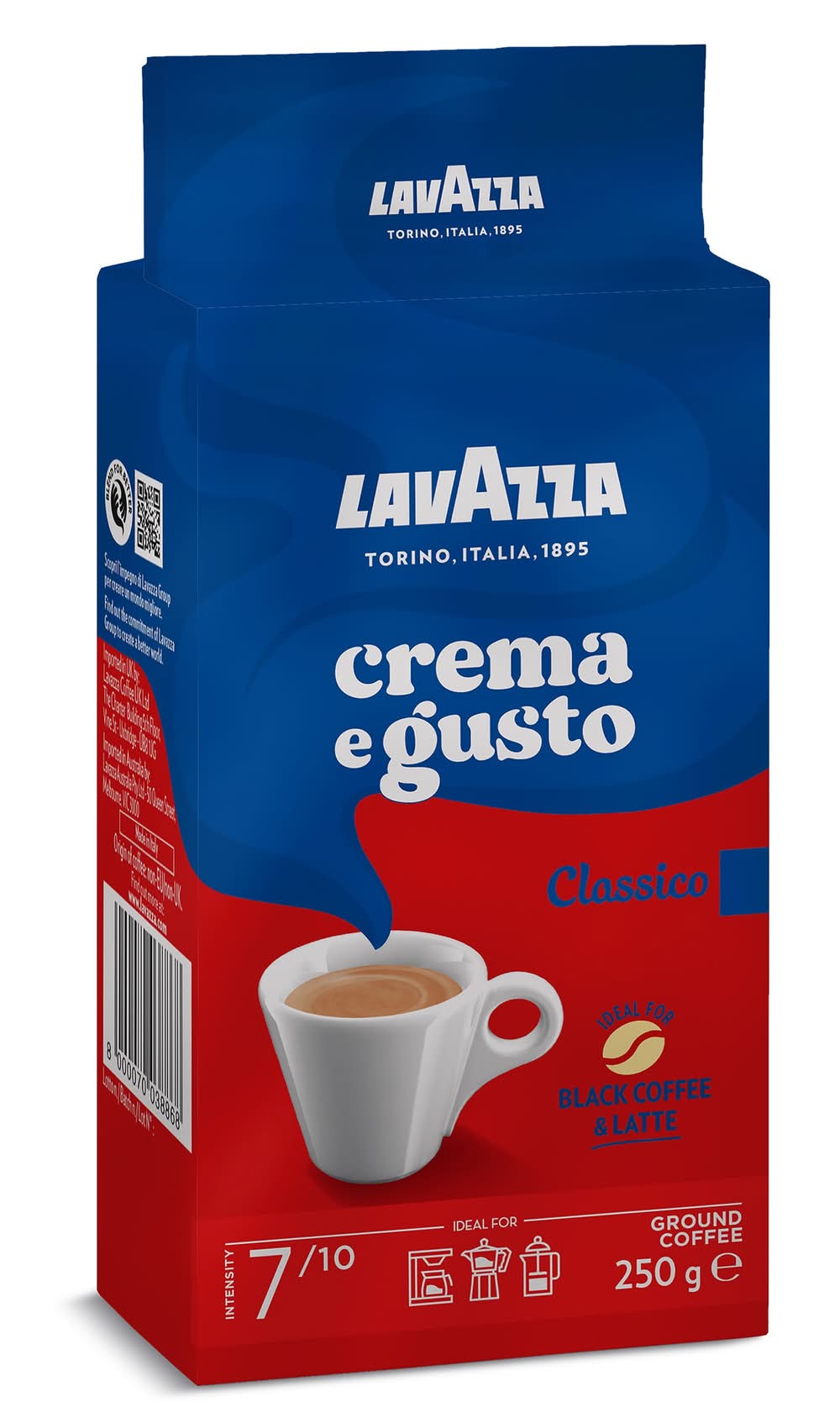 Café Molido Natural Crema E Gusto Lavazza Bolsa 250 G