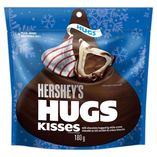 Hershey's Hugs Chocolate Valentine's Day Candy (red & silver) (180 g)