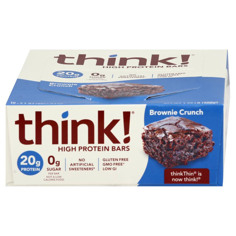 think! High Protein Bar, Brownie Crunch (2.1 oz)