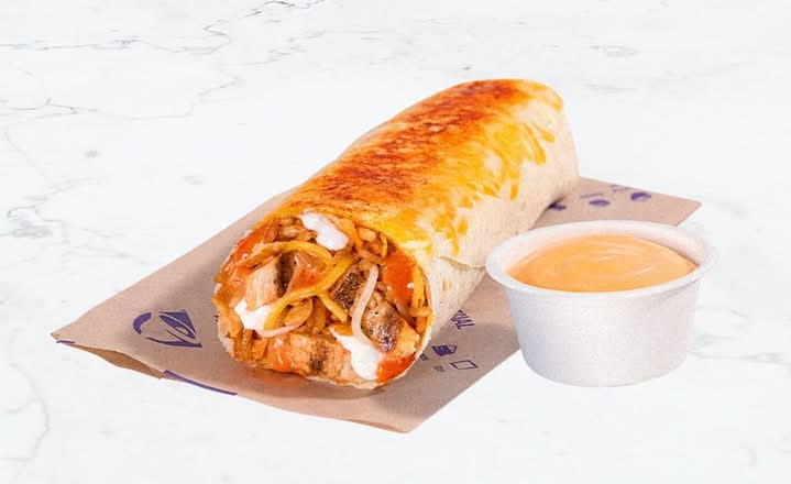 Nacho Cheese Drip Burrito + XL Nacho Cheese