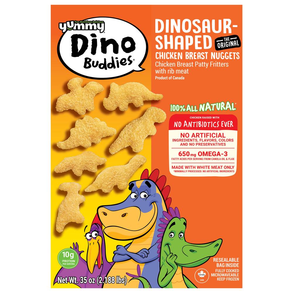 Yummy Dino Buddies The Original Dinosaur Shaped Chicken Nuggets (35 oz)