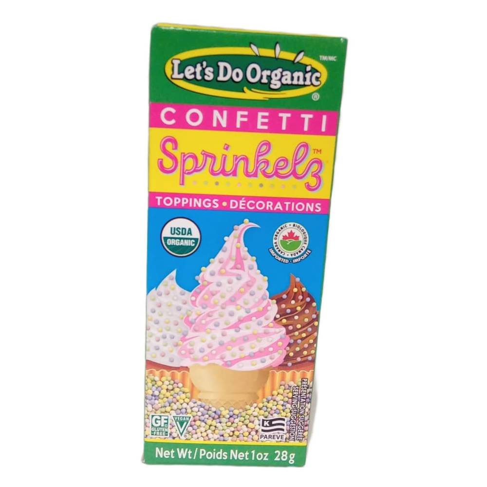 Let’s Do Organic Confetti Sprinkelz Edible Decoration (28 g)