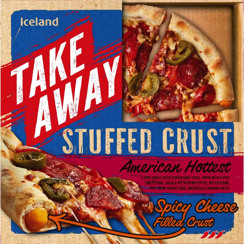 Iceland Takeaway Pizza Stuffed Crust American Hottest