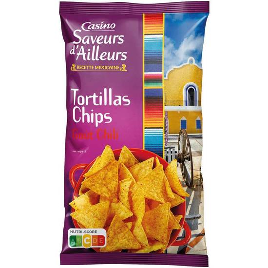 Tortillas - Chips - Goût Chili - Recette mexicaine - 150g