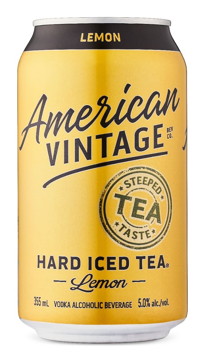 American Vintage Hard Iced Tea Vodka, Lemon (355 ml)