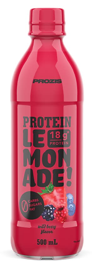 Limonade protéinée aux fruits des bois Prozis, pet 50cl