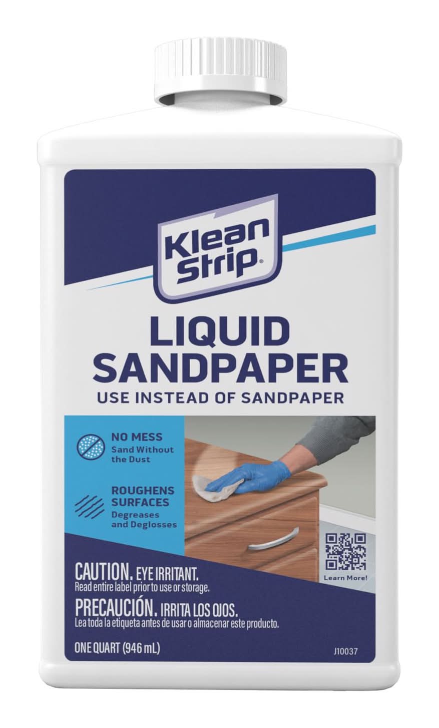 Klean Strip Liquid Sandpaper Water-Based Sander Deglosser 1 Qt
