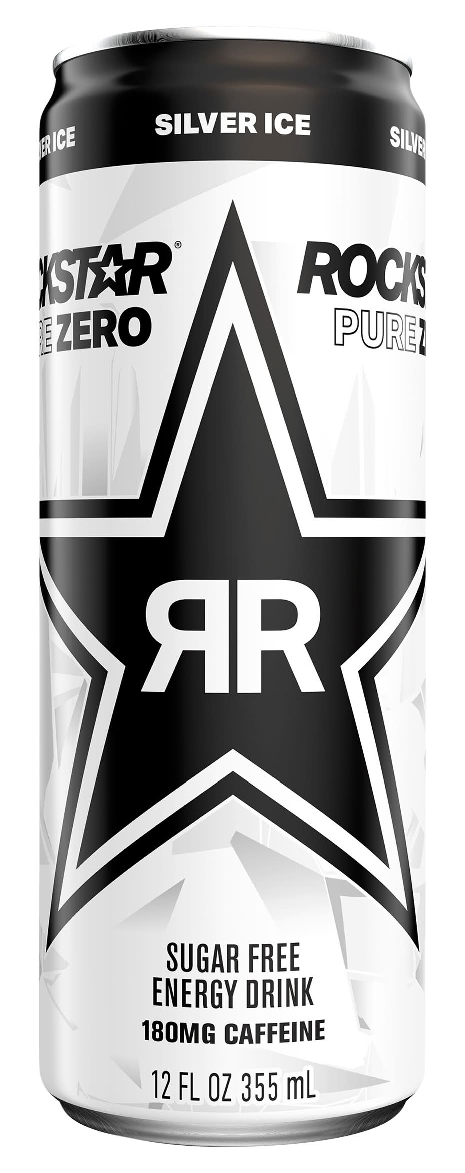 Rockstar Zero Sugar Energy Drink, Silver Ice (12 fl oz)