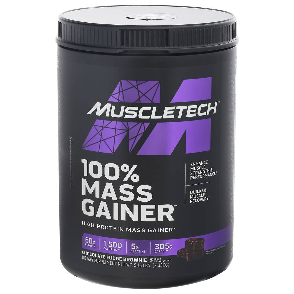 MuscleTech Pro Series Mass Gainer Chocolate Fudge Brownie Protein (5.15 lbs)